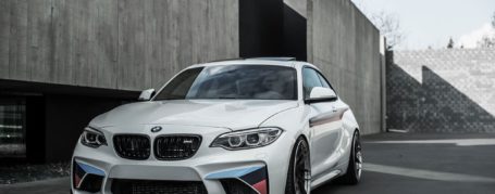 BMW M2 Coupé F87 Alloy Wheels - Z-Performance Wheels - ZP.FORGED 5 Super Deep Concave Brushed Bronze Polished Lip
