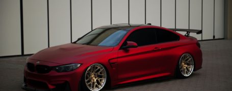 BMW M4 F82 Coupe Alloy Wheels - Z-Performance Wheels - ZP.FORGED 5 Super Deep Concave Royal Gold Polished Lip