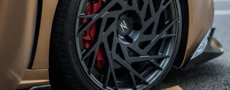 Lamborghini Huracán LP580-2 Felgen - Z-Performance Wheels - ZP.FORGED 11 Deep Concave Matte Black Brushed Black Lip