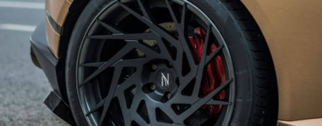 Lamborghini Huracán LP580-2 Felgen - Z-Performance Wheels - ZP.FORGED 11 Deep Concave Matte Black Brushed Black Lip