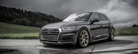 Audi SQ5 FY Alloy Wheels - Z-Performance Wheels - ZP.FORGED 3 Deep Concave Royal Gold Polished Lip
