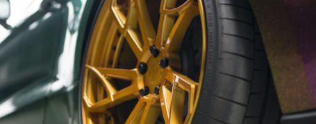 Ford Mustang VI GT 5.0 V8 Alloy Wheels - Z-Performance ZP. FORGED 14 Deep Concave Brushed Amber in 9x21" 10,5x21"