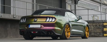 Ford Mustang VI GT 5.0 V8 Felgen - Z-Performance ZP. FORGED 14 Deep Concave Brushed Amber in 9x21" 10,5x21"