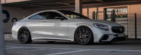 Mercedes-AMG S63 Coupé C217 Felgen - Z-Performance Wheels - ZP.FORGED R Deep Concave Brushed Black Center | Gloss Black Lip | Exposed Black Hardware in 9,5 x 22" | 11 x 22"